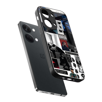 weeknd blend back phone cover | glass case for oneplus nord 3