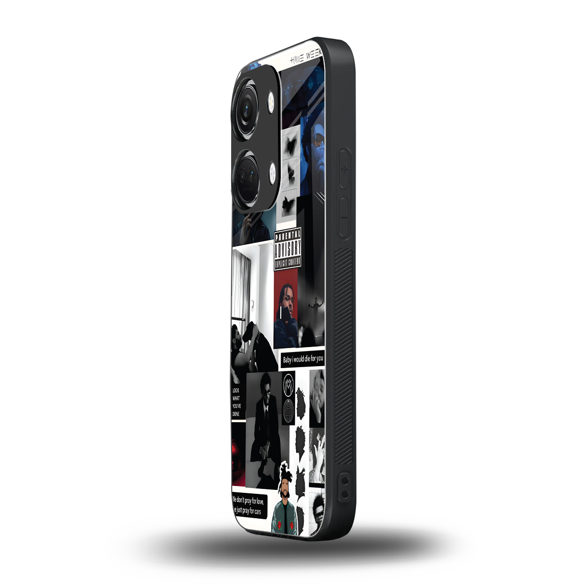 weeknd blend back phone cover | glass case for oneplus nord 3
