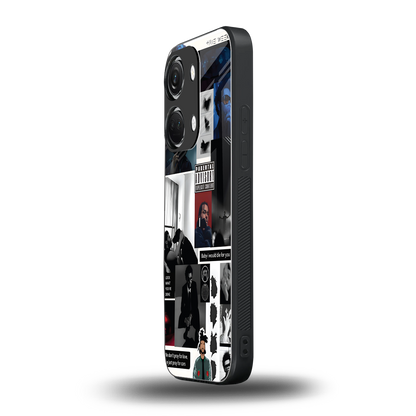 weeknd blend back phone cover | glass case for oneplus nord 3
