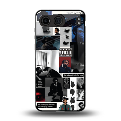 weeknd blend back phone cover | glass case for oneplus nord 4