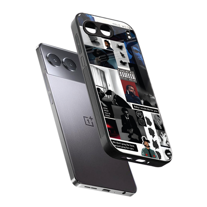 weeknd blend back phone cover | glass case for oneplus nord 4