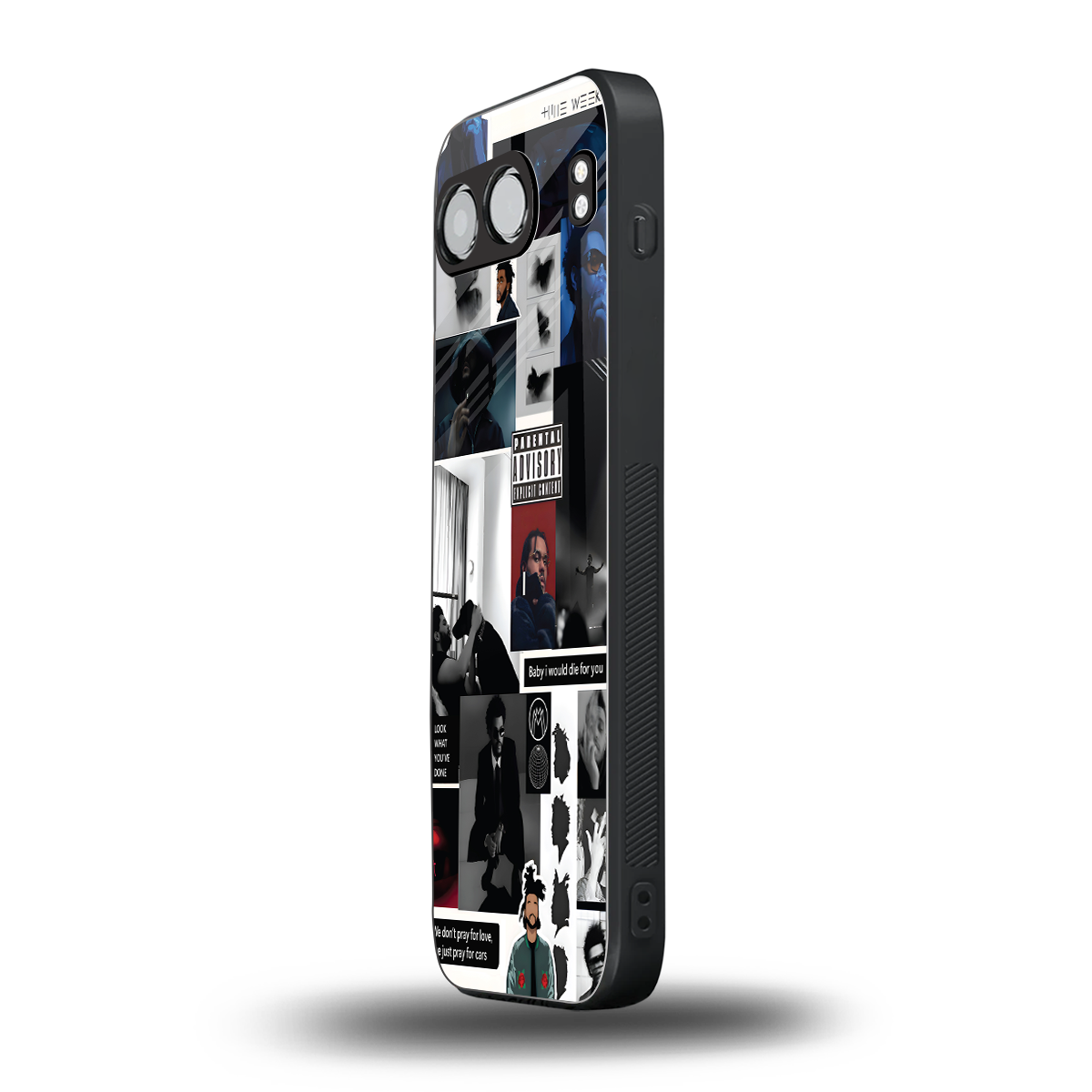 weeknd blend back phone cover | glass case for oneplus nord 4