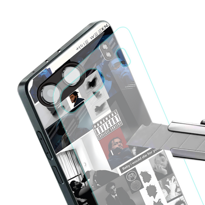 weeknd blend back phone cover | glass case for oneplus nord 4