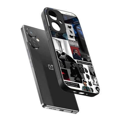 weeknd blend back phone cover | glass case for oneplus nord ce 3