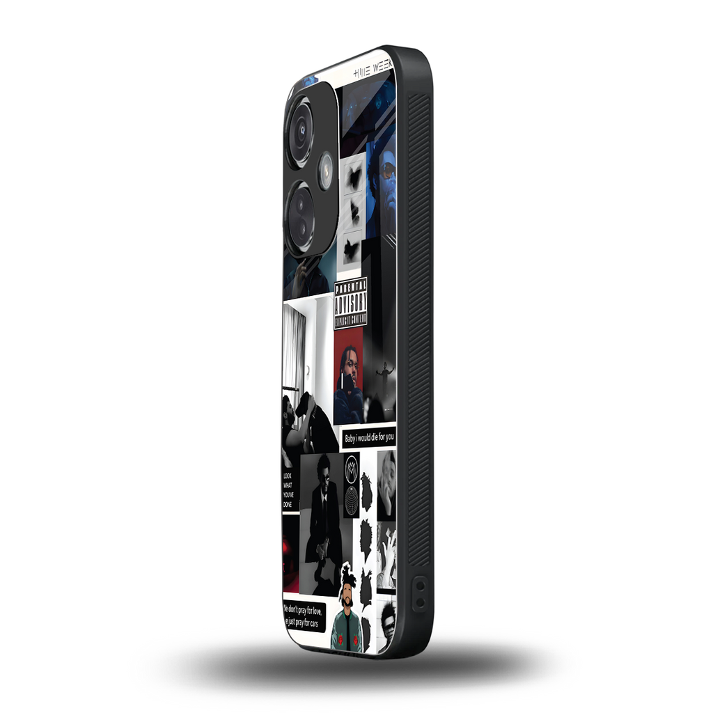 weeknd blend back phone cover | glass case for oneplus nord ce 3