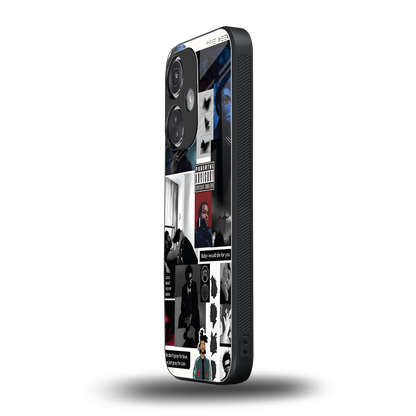 weeknd blend back phone cover | glass case for oneplus nord ce 3