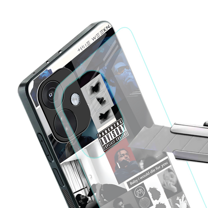 weeknd blend back phone cover | glass case for oneplus nord ce 3