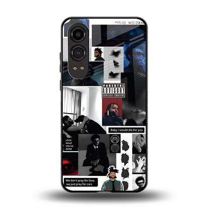 weeknd blend back phone cover | glass case for oneplus nord ce 4 lite
