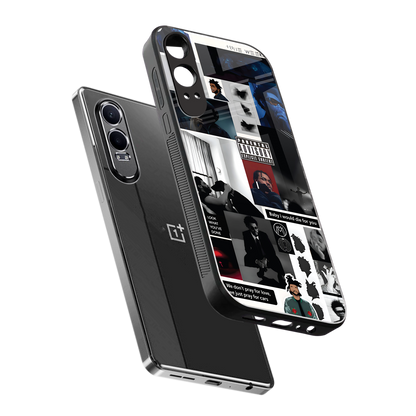 weeknd blend back phone cover | glass case for oneplus nord ce 4 lite