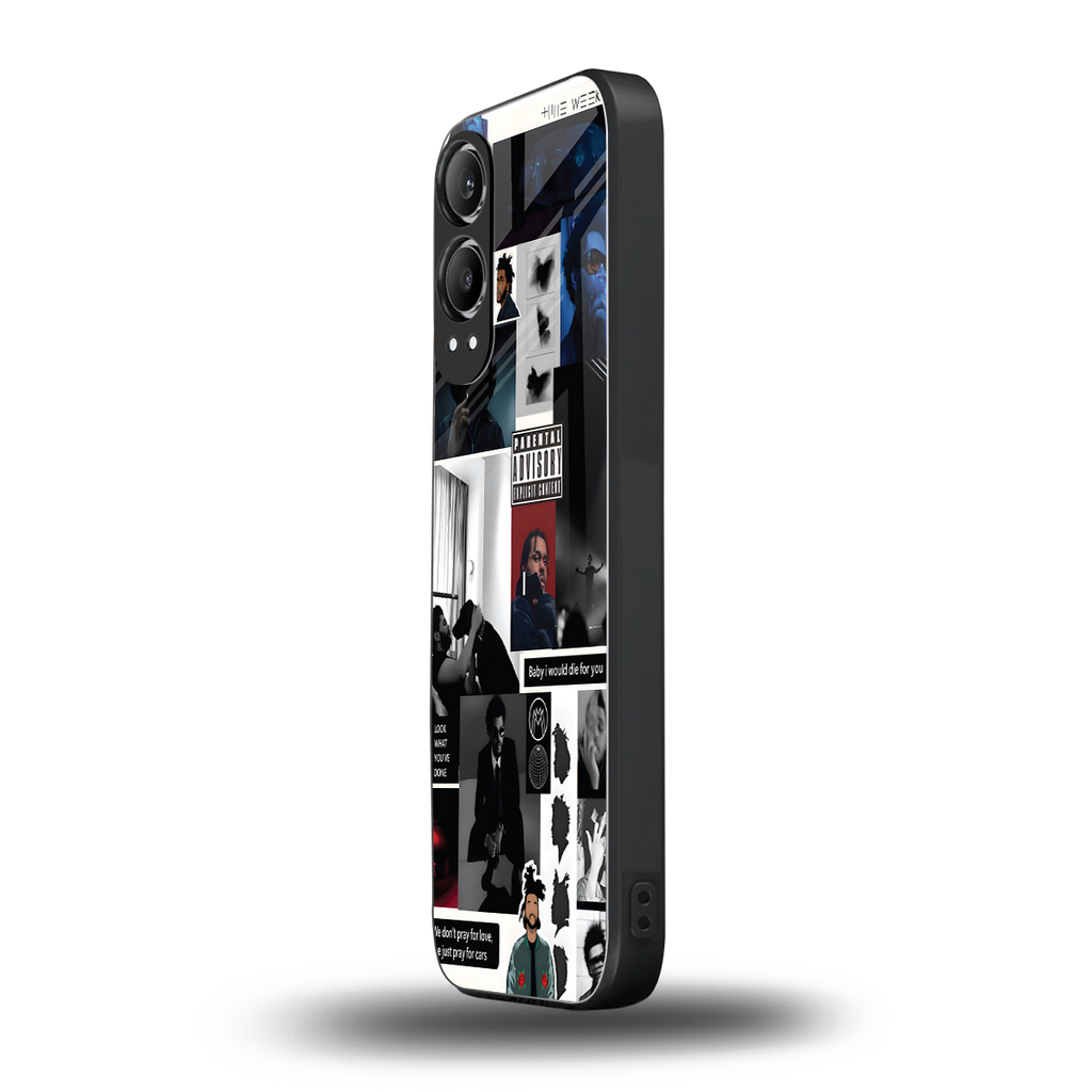 weeknd blend back phone cover | glass case for oneplus nord ce 4 lite