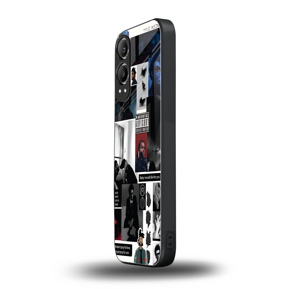 weeknd blend back phone cover | glass case for oneplus nord ce 4 lite