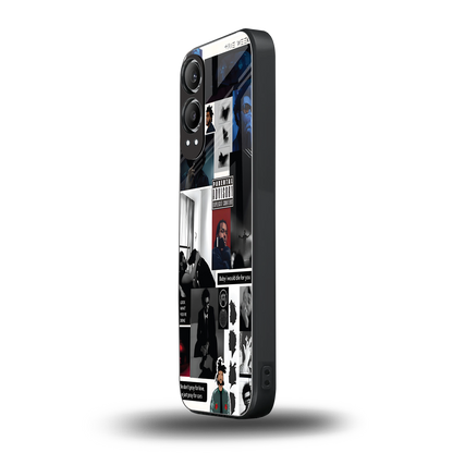weeknd blend back phone cover | glass case for oneplus nord ce 4 lite