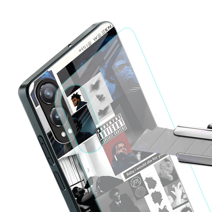 weeknd blend back phone cover | glass case for oneplus nord ce 4 lite