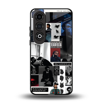 weeknd blend back phone cover | glass case for oneplus nord ce 4