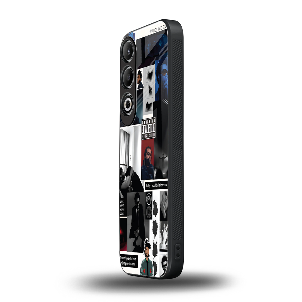 weeknd blend back phone cover | glass case for oneplus nord ce 4