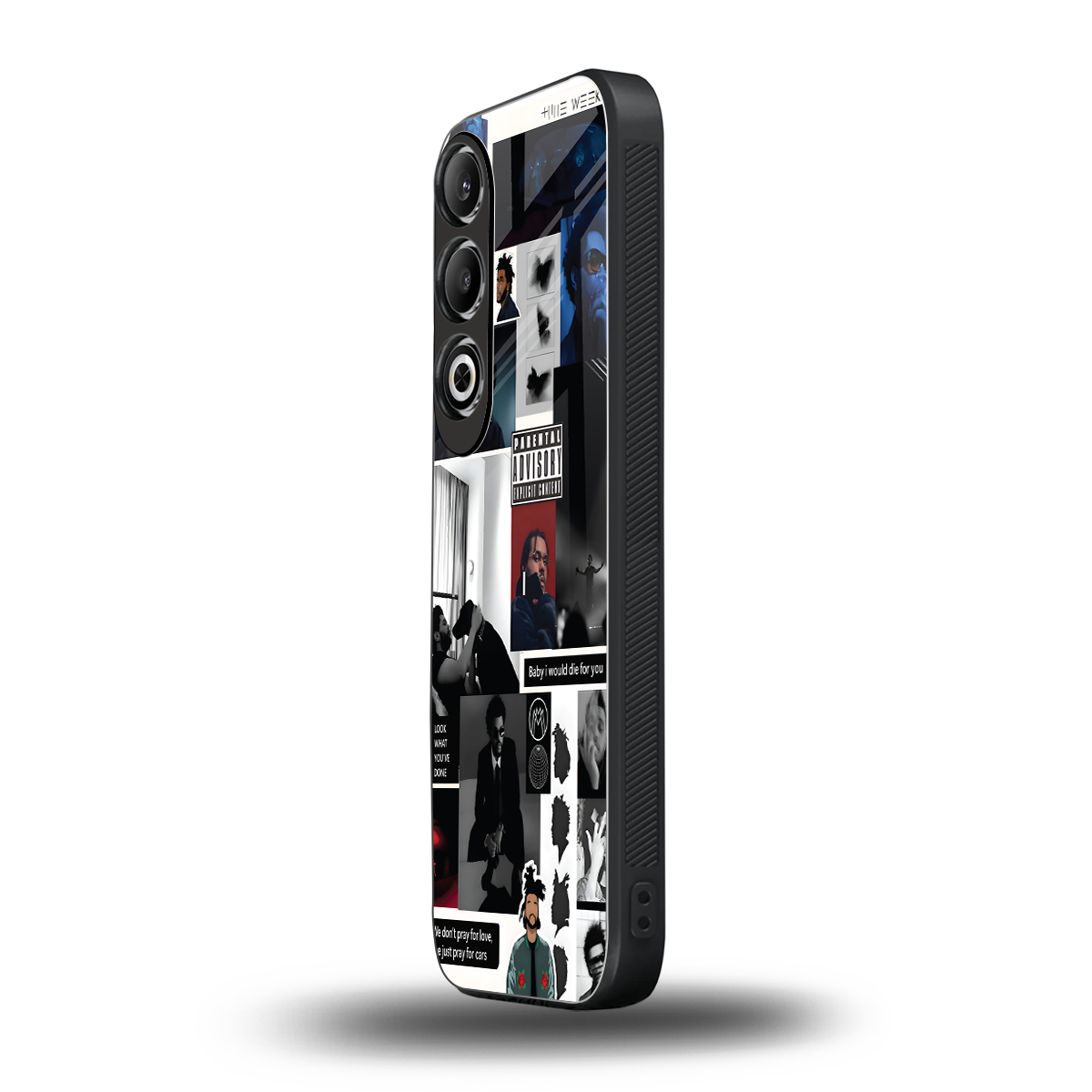 weeknd blend back phone cover | glass case for oneplus nord ce 4