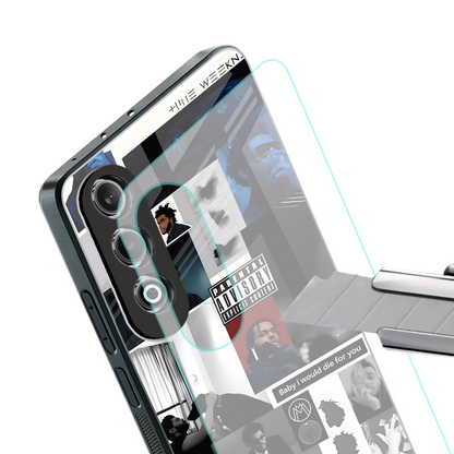 weeknd blend back phone cover | glass case for oneplus nord ce 4