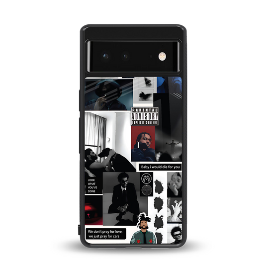 weeknd blend back phone cover | glass case for Google Pixel 6A