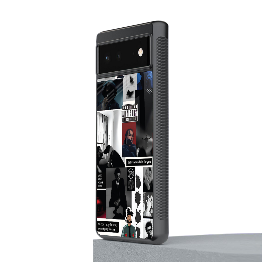 weeknd blend back phone cover | glass case for Google Pixel 6A