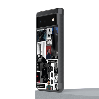 weeknd blend back phone cover | glass case for Google Pixel 6A