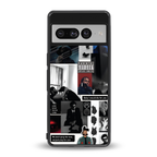 weeknd blend back phone cover | glass case for google pixel 7 pro