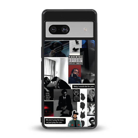 weeknd blend back phone cover | glass case for Google Pixel 7
