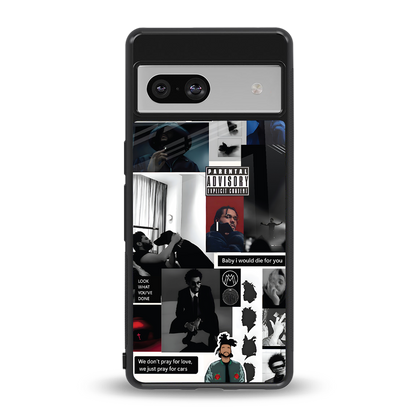weeknd blend back phone cover | glass case for Google Pixel 7A