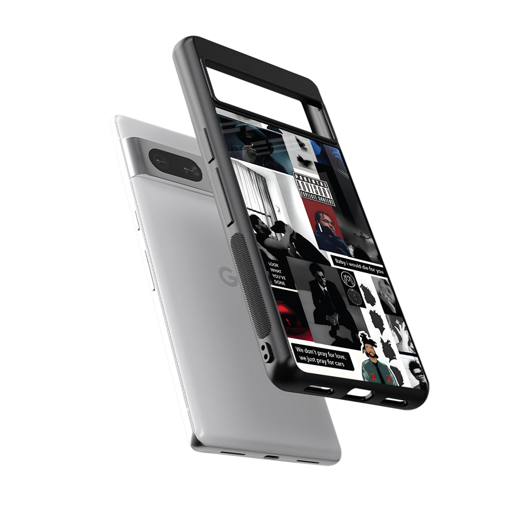 weeknd blend back phone cover | glass case for Google Pixel 7A