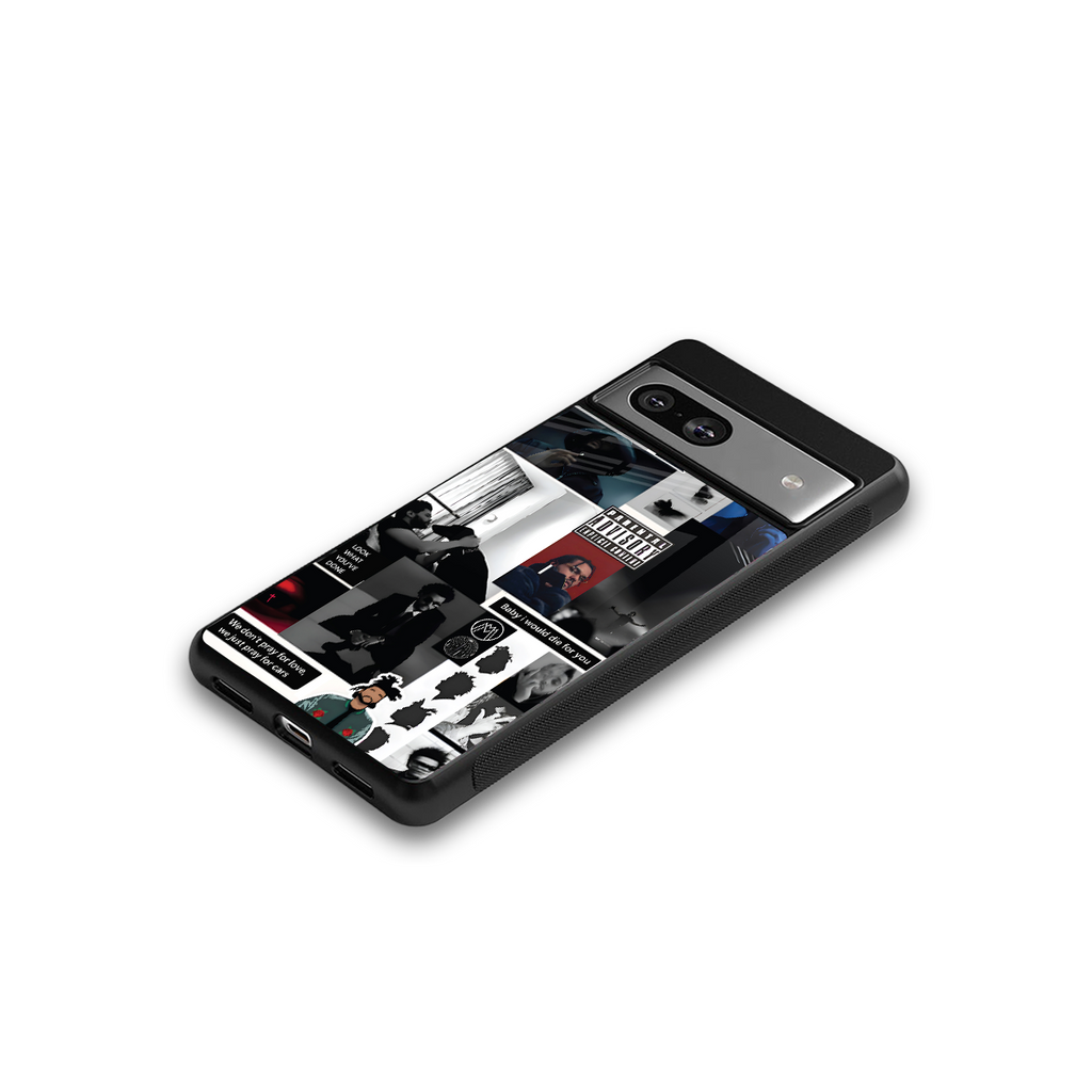 weeknd blend back phone cover | glass case for Google Pixel 7A