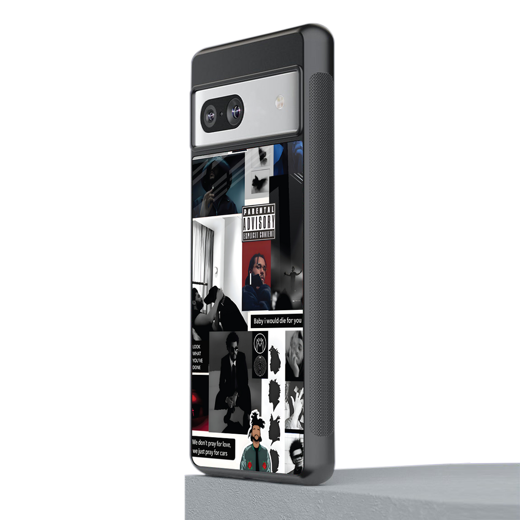 weeknd blend back phone cover | glass case for Google Pixel 7A
