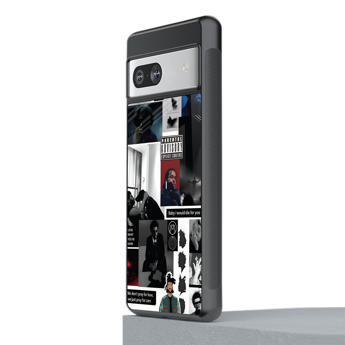 weeknd blend back phone cover | glass case for Google Pixel 7A