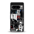 weeknd blend back phone cover | glass case for google pixel 8 pro