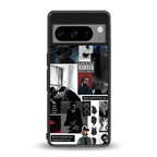 weeknd blend back phone cover | glass case for google pixel 8 pro