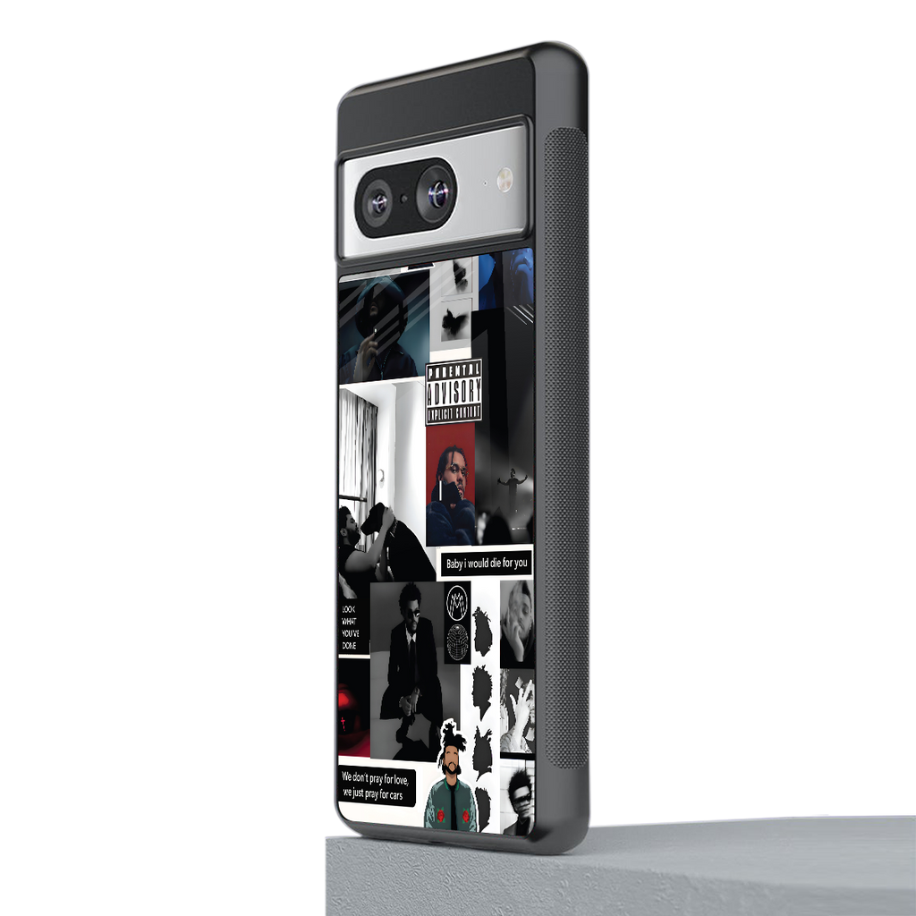 weeknd blend back phone cover | glass case for Google Pixel 8