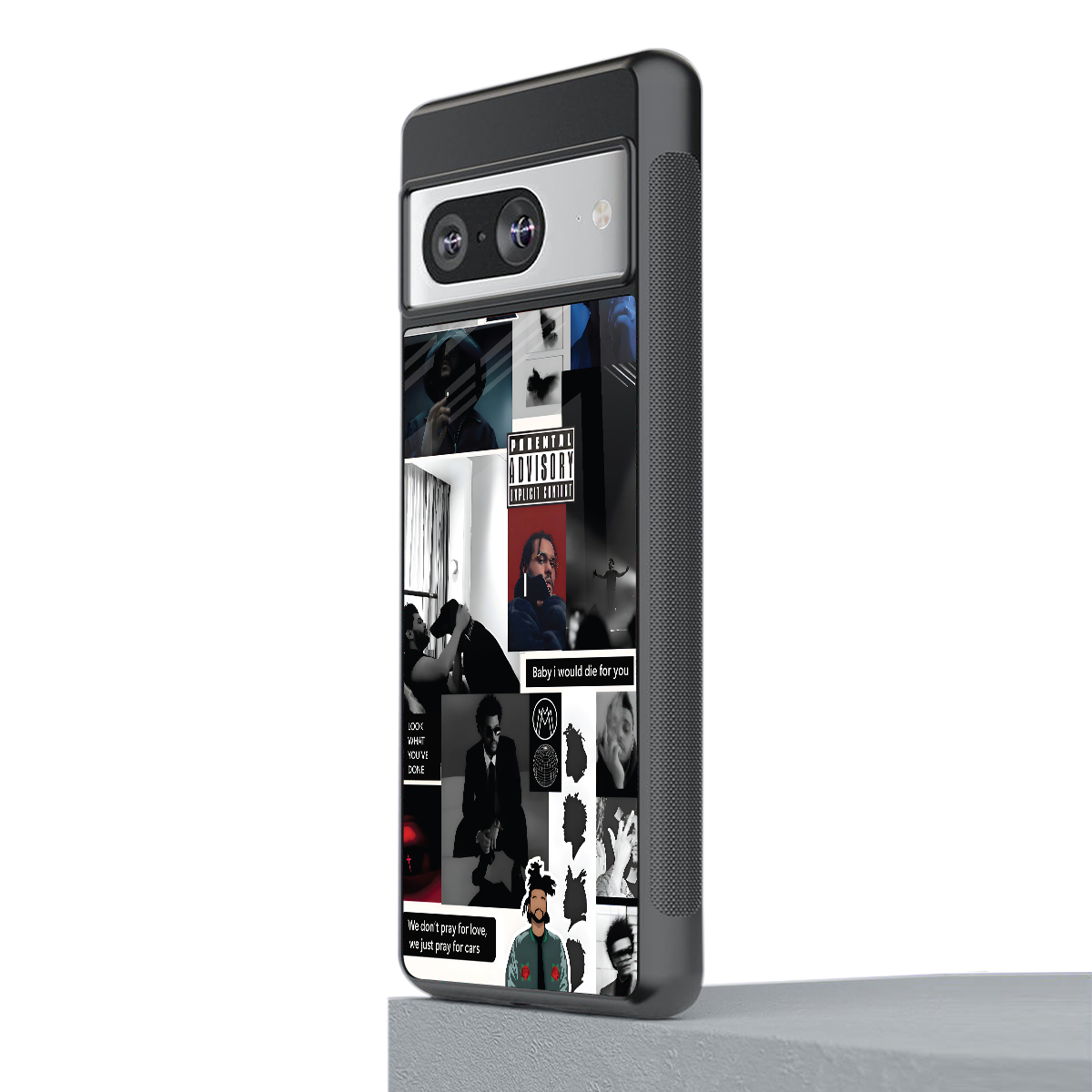 weeknd blend back phone cover | glass case for Google Pixel 8