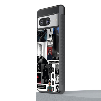 weeknd blend back phone cover | glass case for Google Pixel 8
