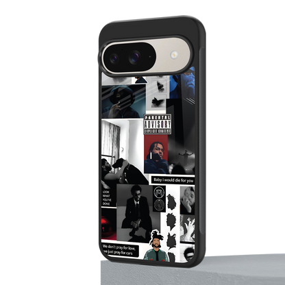 weeknd blend back phone cover | glass case for google pixel 9