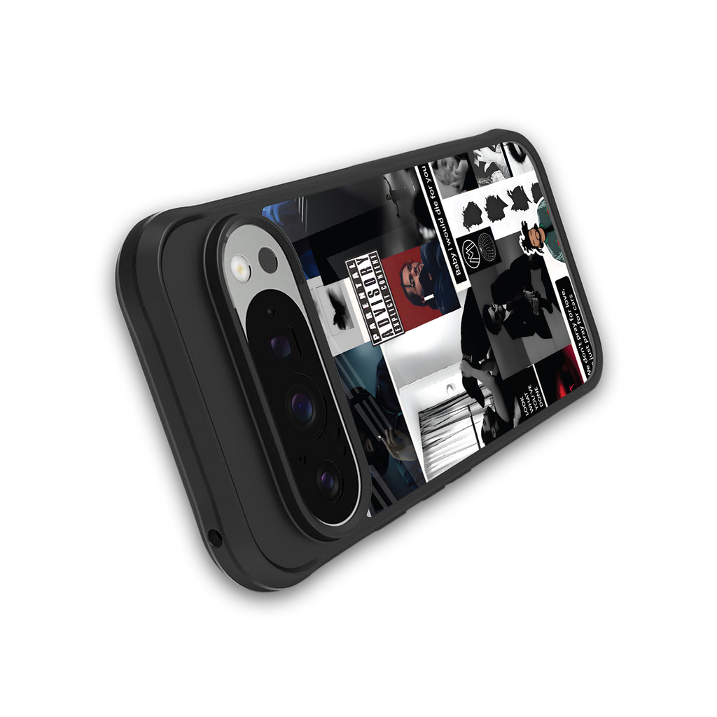 weeknd blend back phone cover | glass case for google pixel 9 pro
