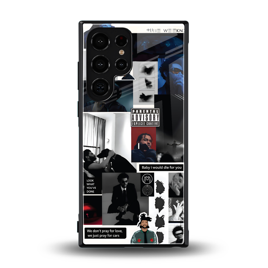 weeknd blend back phone cover | glass case for samsung galaxy s24 ultra