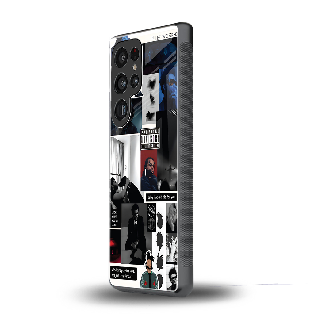 weeknd blend back phone cover | glass case for samsung galaxy s25 ultra