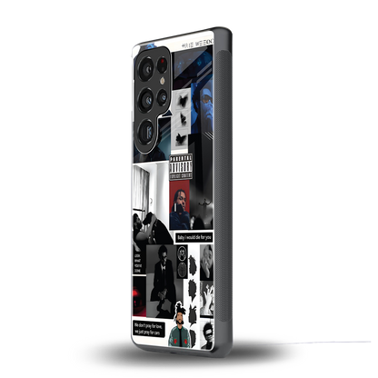 weeknd blend back phone cover | glass case for samsung galaxy s25 ultra