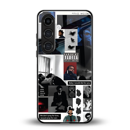 weeknd blend back phone cover | glass case for samsung galaxy s23