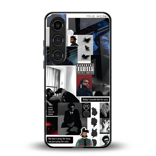 weeknd blend back phone cover | glass case for samsung galaxy s23