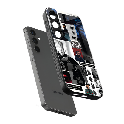 weeknd blend back phone cover | glass case for samsung galaxy s23