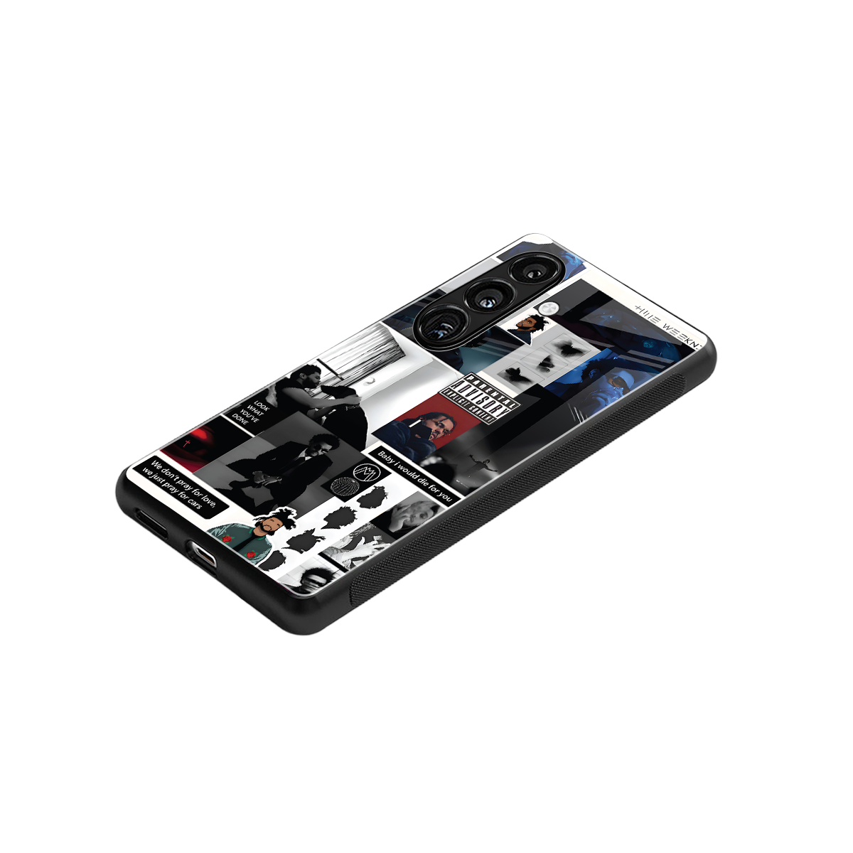 weeknd blend back phone cover | glass case for samsung galaxy s25 plus