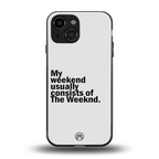 weeknd mood back phone cover | glass case for iphone 13 mini