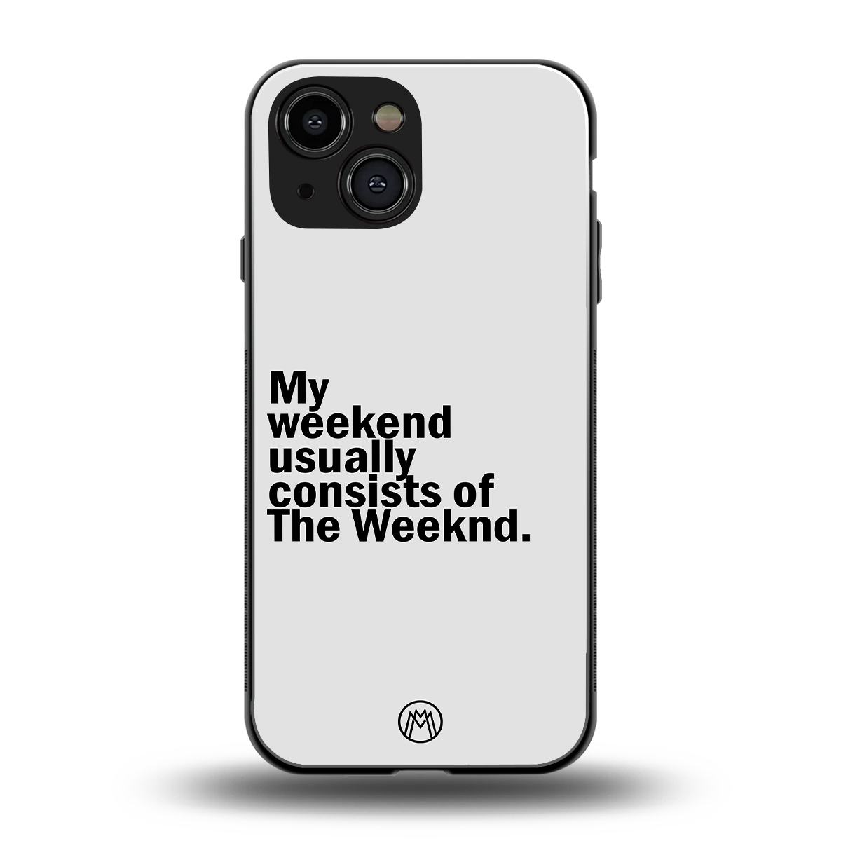 weeknd mood back phone cover | glass case for iphone 13 mini