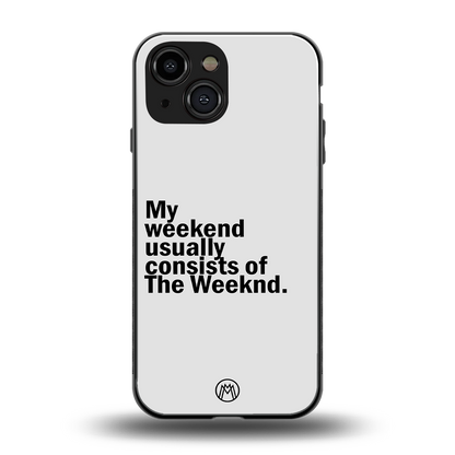 weeknd mood back phone cover | glass case for iphone 13 mini