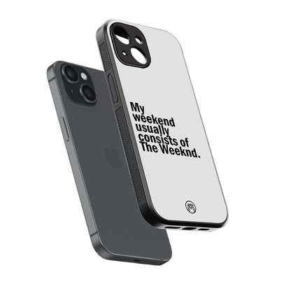weeknd mood back phone cover | glass case for iphone 13 mini