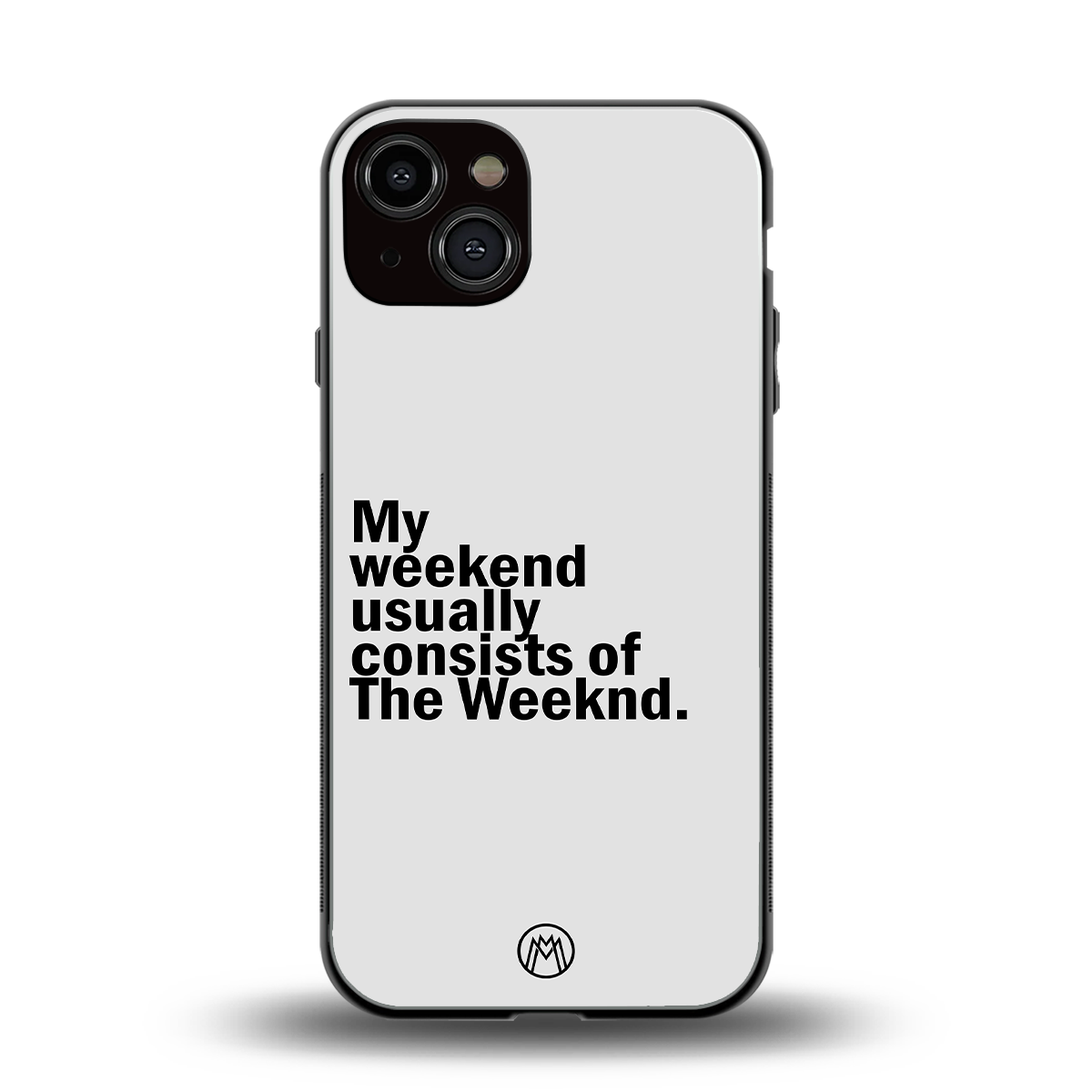 weeknd mood back phone cover | glass case for iphone 13